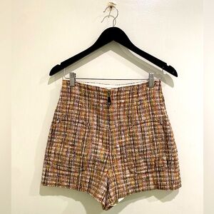 Sandro high waisted fall shorts